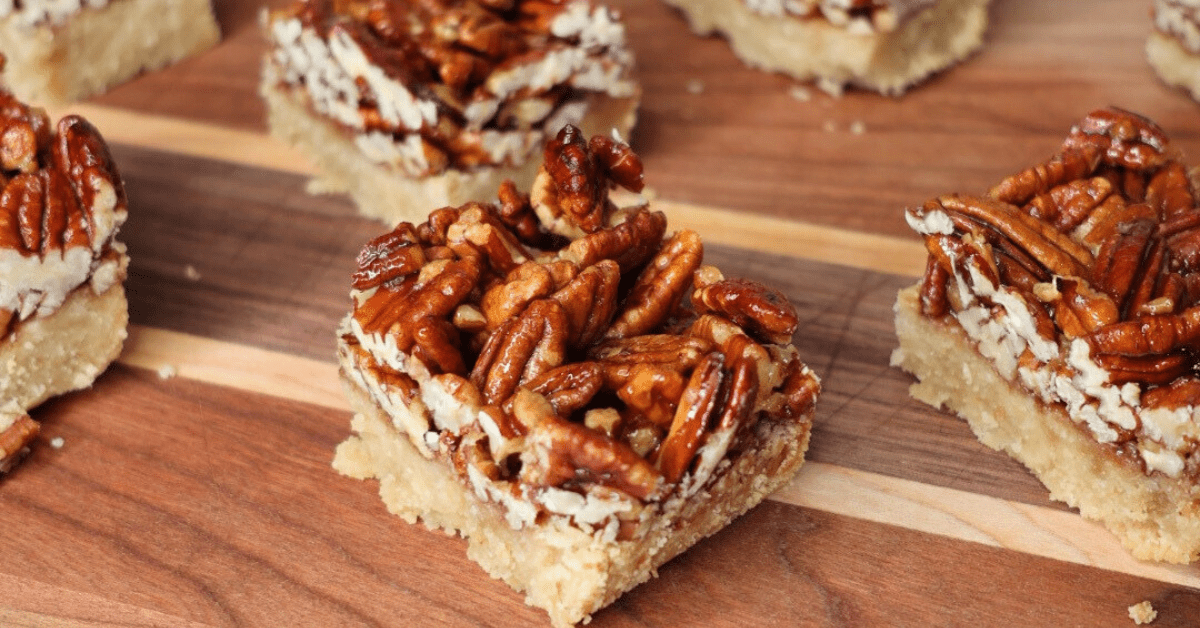 pecan pie shortbread bars