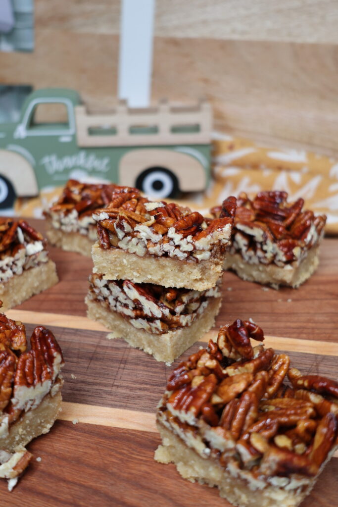 pecan pie shortbread bars