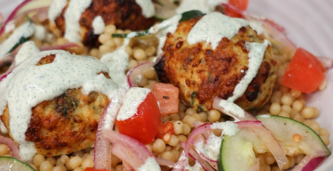 Mediterranean chicken meatballs