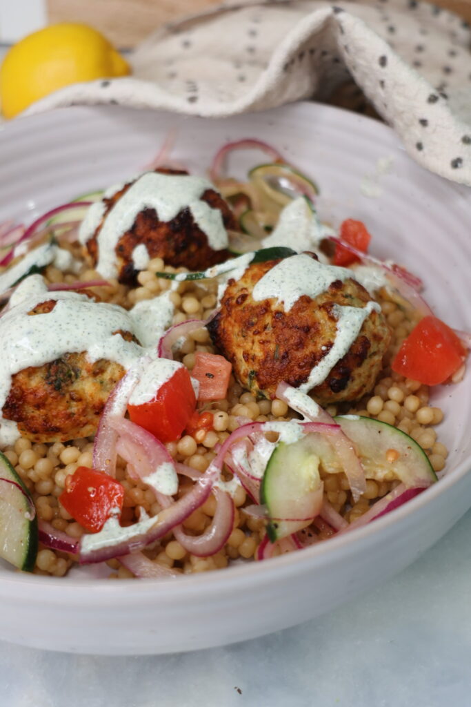 Mediterranean chicken meatballs