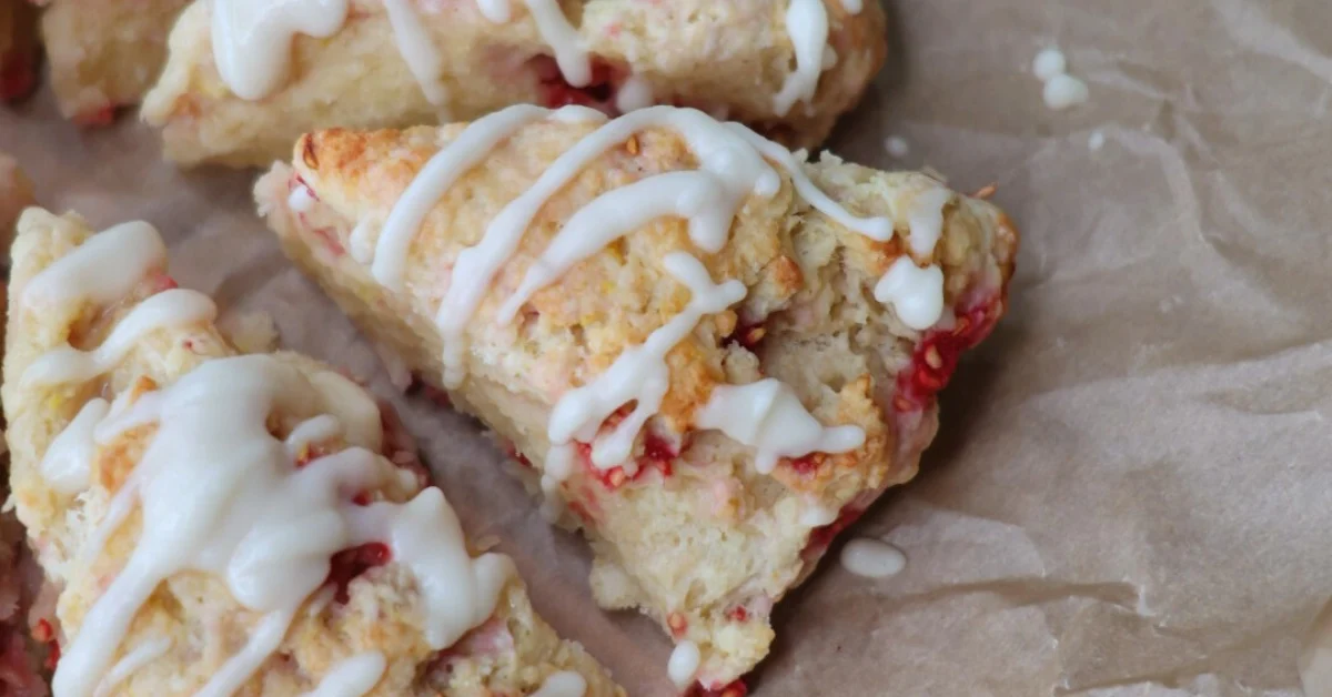 lemon raspberry scones