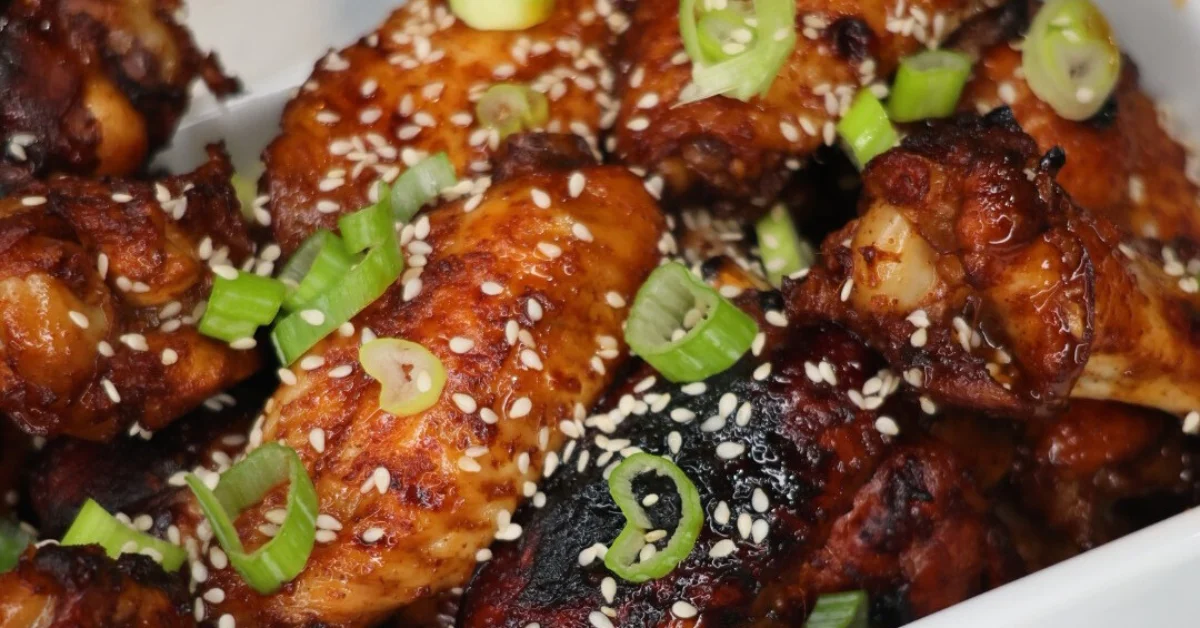 honey sesame baked wings