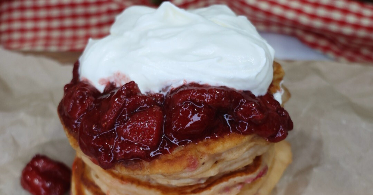 strawberry shortcake pancakes