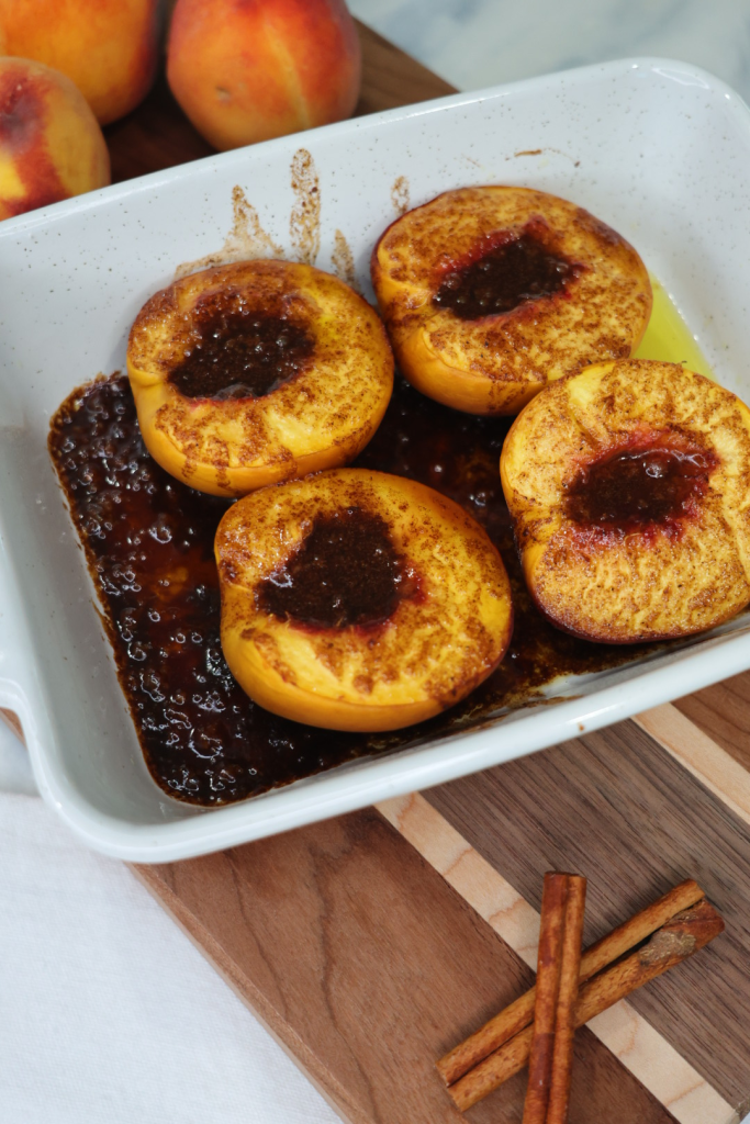 baked peaches