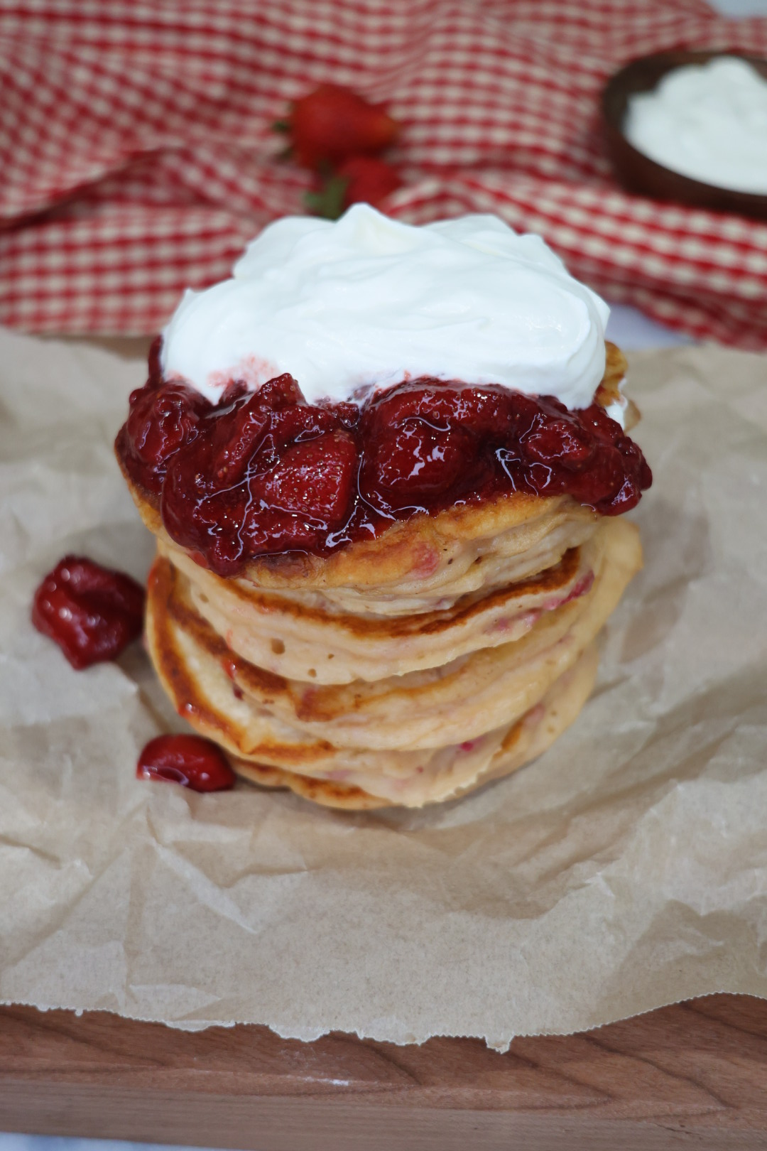strawberry shortcake pancakes