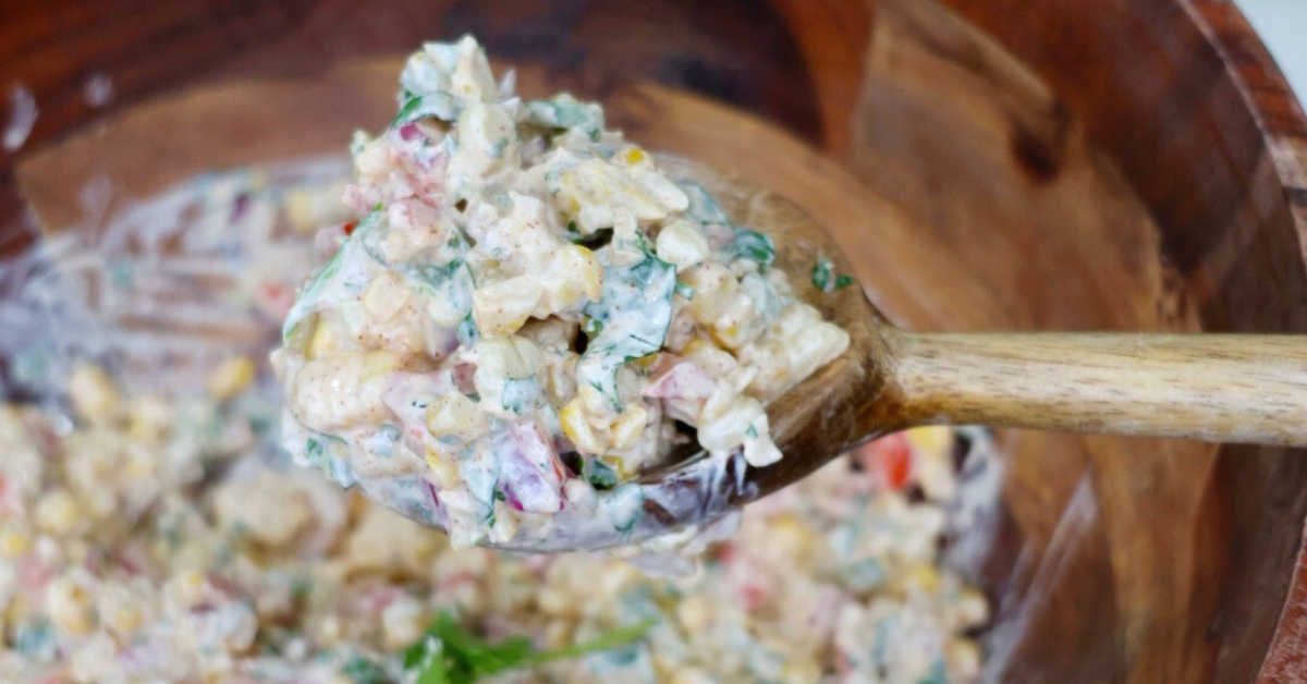 creamy summer corn salad