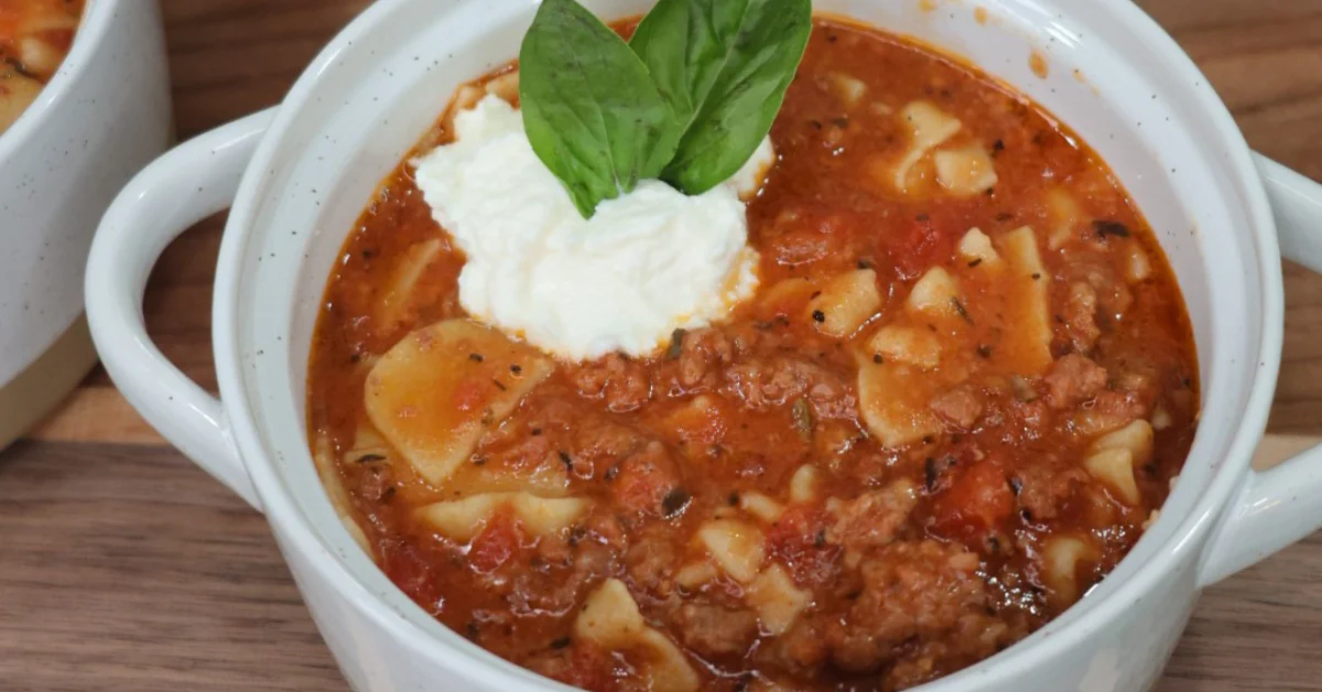 crockpot lasagna soup