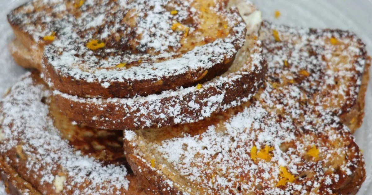 vanilla orange stuffed french toast
