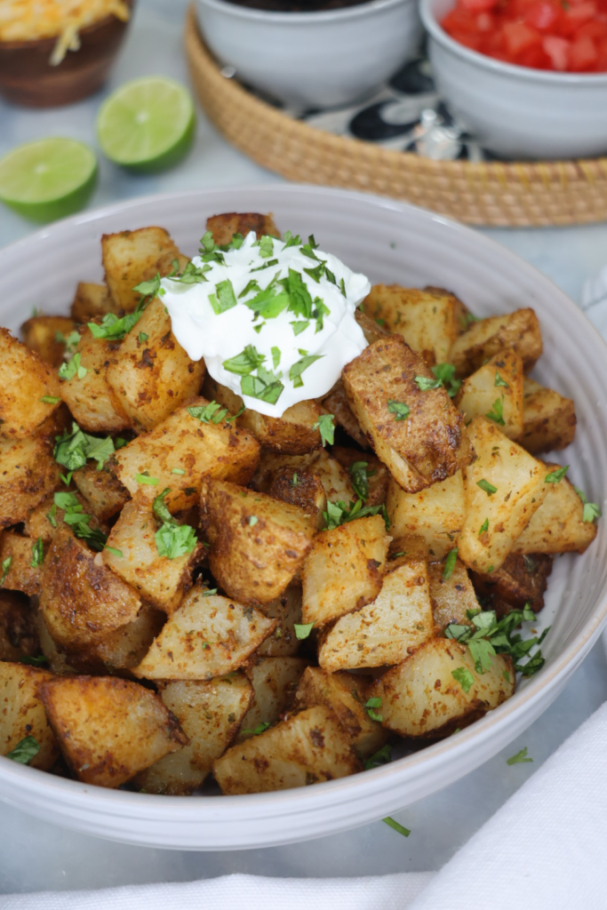 sheet pan Mexican potatoes