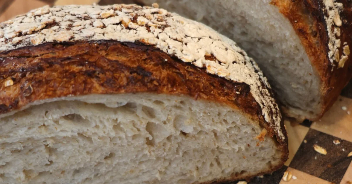honey oat sourdough loaf