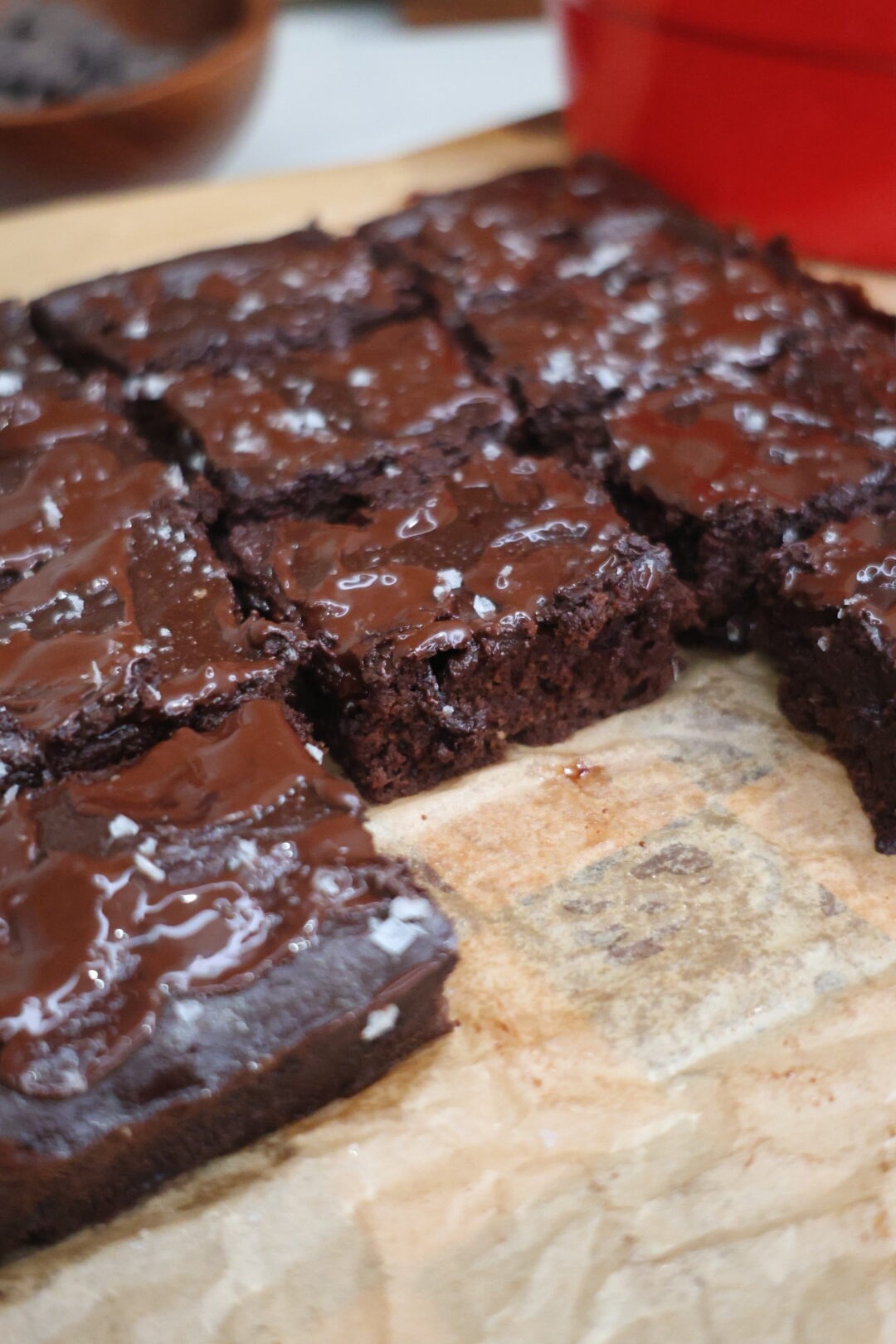 Fudgy cottage cheese brownies