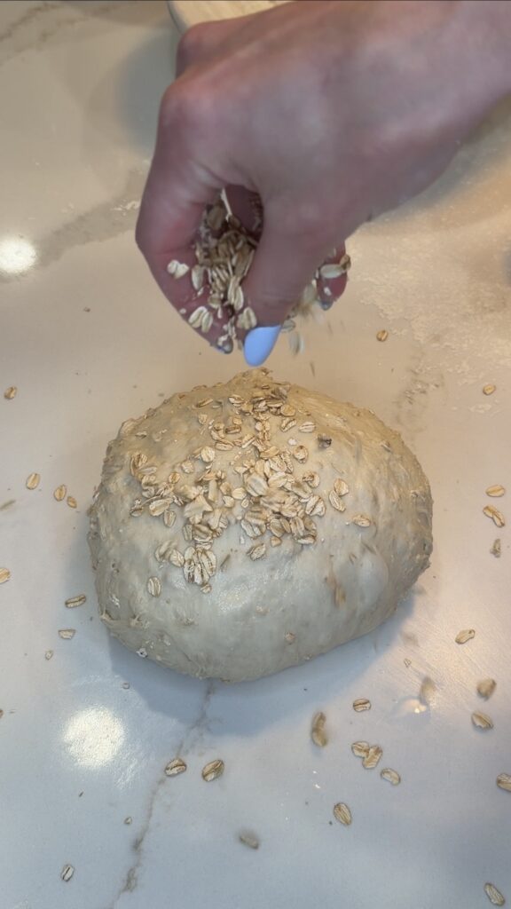 honey oat sourdough loaf