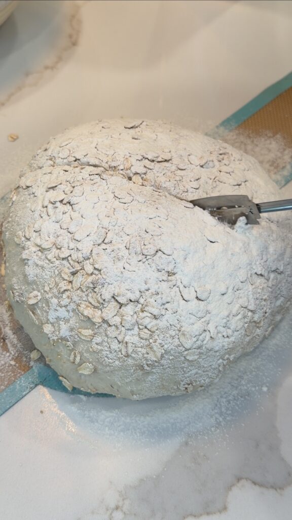 honey oat sourdough loaf