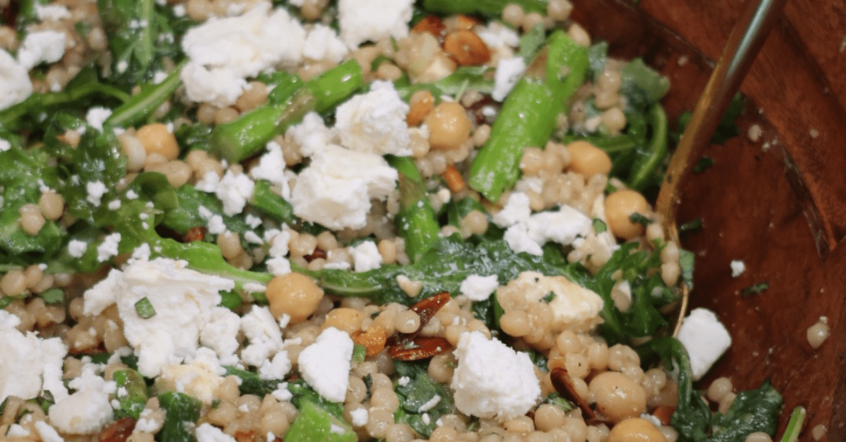 lemon couscous chickpea salad