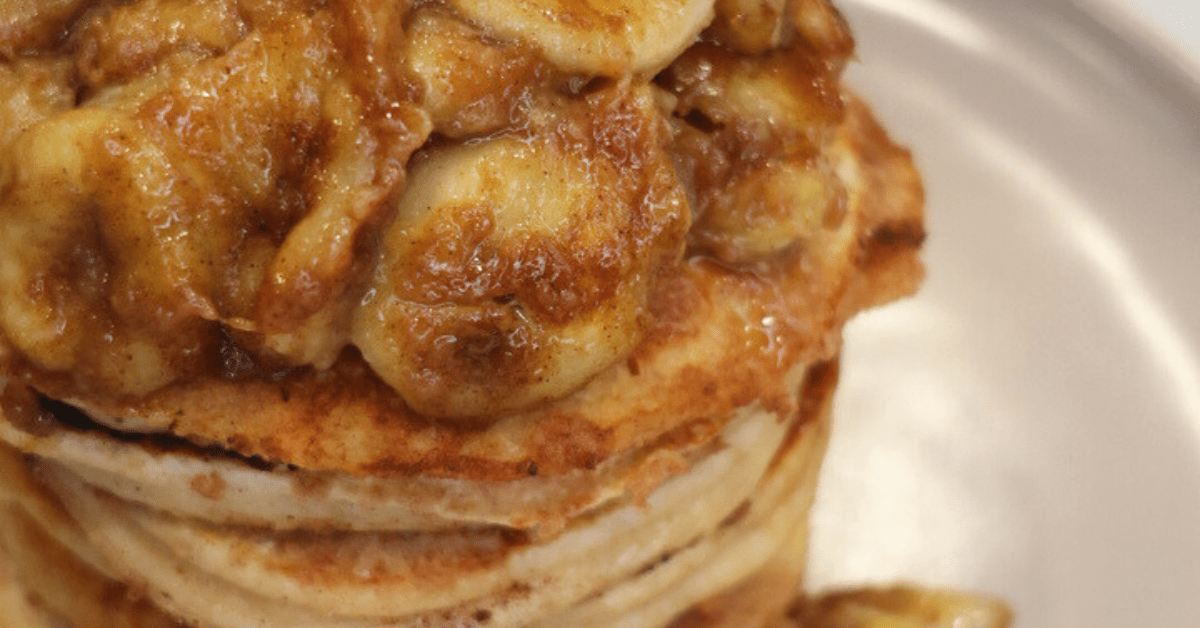 bananas foster protein pancakes