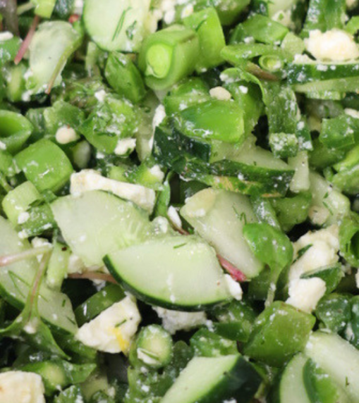 Bright & Crunchy Chopped Vegetable Salad