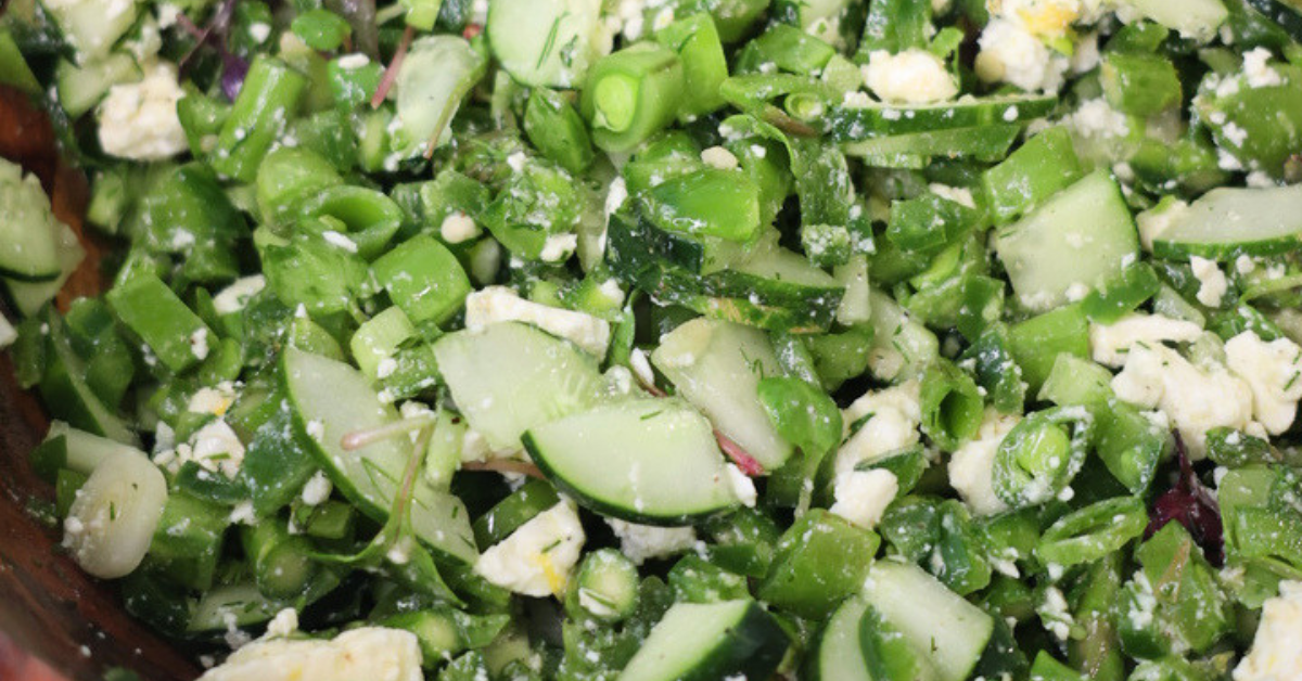 Bright & Crunchy Chopped Vegetable Salad