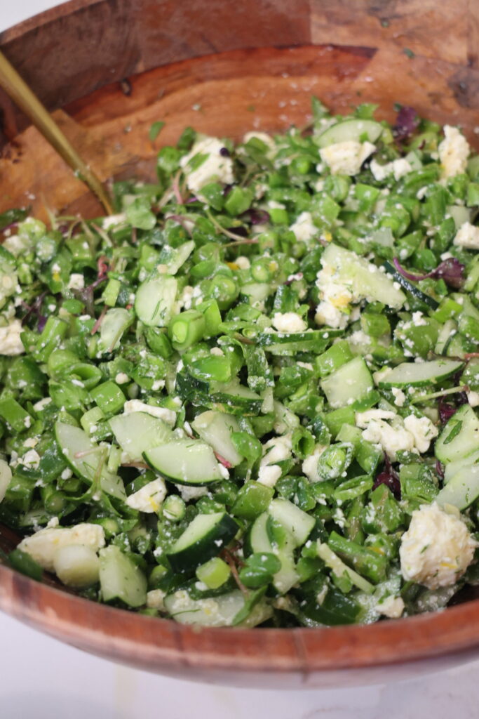 Bright & Crunchy Chopped Vegetable Salad