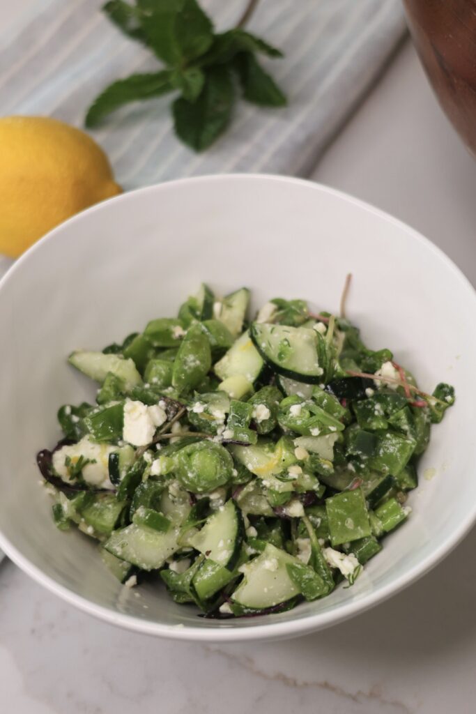 Bright & Crunchy Chopped Vegetable Salad