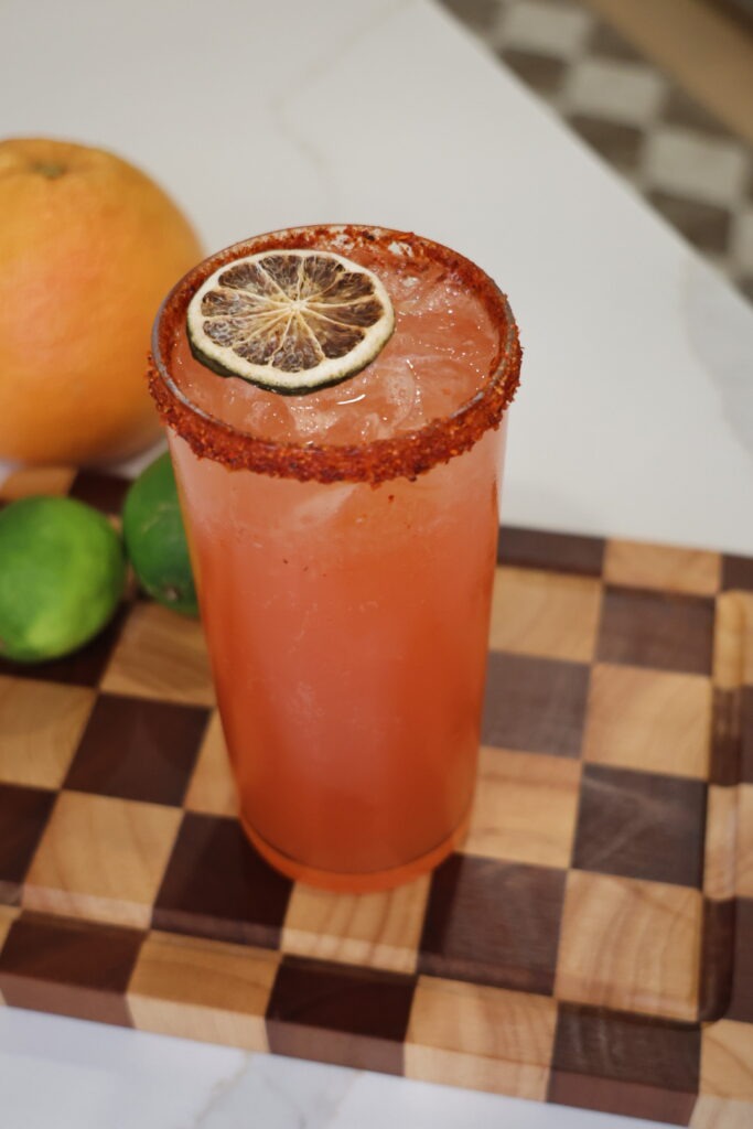 Hot Honey Watermelon Paloma Mocktail