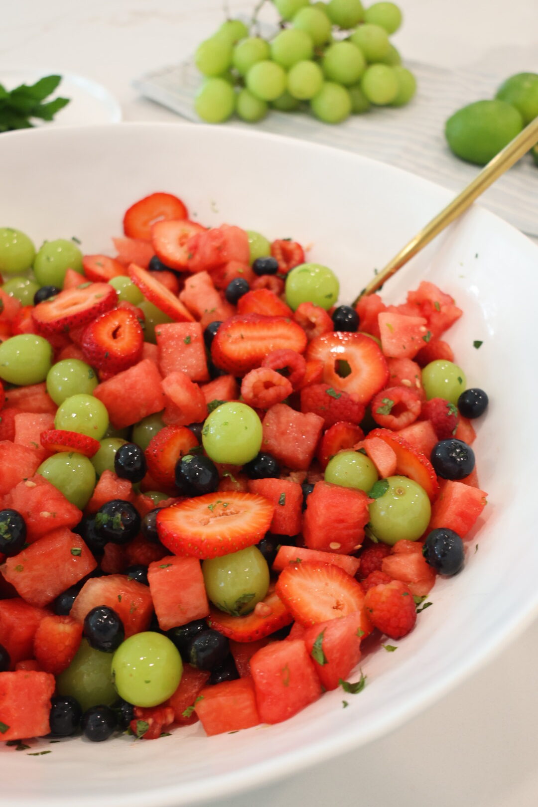 Summer Lime Watermelon Fruit Salad