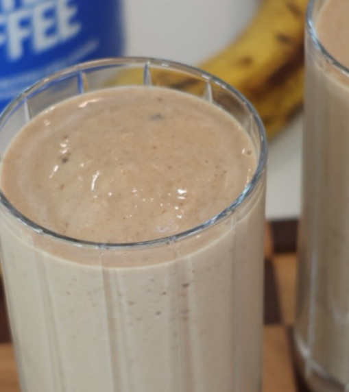 espresso protein banana date smoothie