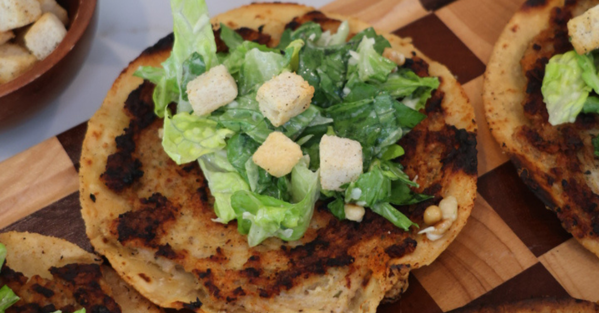 Chicken Caesar Smash Tacos | Easy High-Protein Dinner